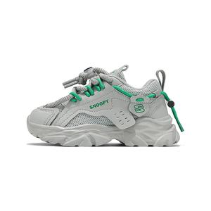 Низкие кроссовки Adventurer с противоскользящей подошвой и защитой от ударов для детей SNOOPY, серый/зеленый