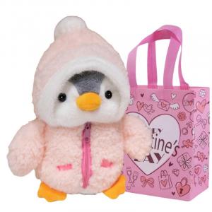 Плюшевая кукла Transform Into Penguin Dolls высотой 25 см Bitter purchase, розовый