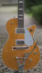 Gretsch G6129T-89 Vintage Select ‘89 Sparkle Jet с Bigsby - золотой блеск