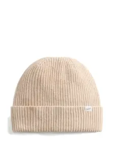 Шерстяная шапка ребристой вязки WOOLRICH, нейтральный