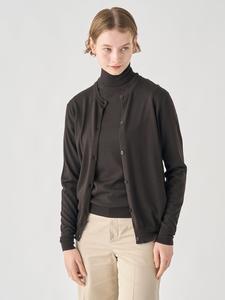 Вязаный кардиган с круглым вырезом и длинными рукавами | PIPPA | 30G Современный крой