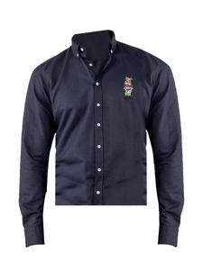 Рубашка Slim Fit на пуговицах Williot, темно-синий