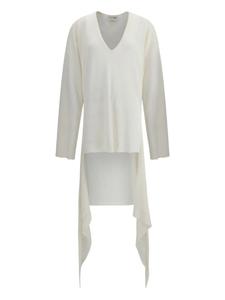 Мини-платье Attico с V-образным вырезом The Attico, белый