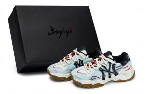 MLB Кроссовки New York Yankees Chunky унисекс, низкие, серые/белые/красные/синие