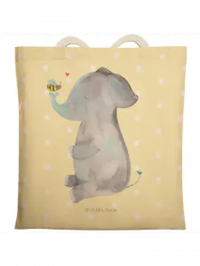 Шоппер Mr. & Mrs. Panda, желтый пастельный