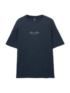 Рубашка Pull&Bear, темно-синий