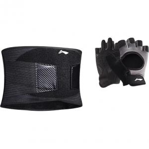 Спортивные защитные аксессуары/поясной протектор, напульсник, перчатка polyester, elastane мужские LINING, Sports Protective Combo Set[141 Waist Protector 1 Piece+472 Glove 1 Pair]
