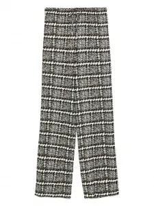 Брюки в клетку Ermanno Scervino, черный