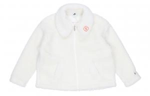 Коллекция к Новому году Бархатная куртка Женская Парусный белый Nike