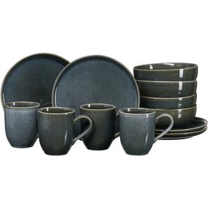 Набор посуды для завтрака Eda из керамики на 4 персоны Ritzenhoff & Breker, серый