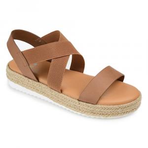 Босоножки на танкетке Caroline с ремешками Journee, tan