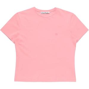 Футболка с коротким рукавом Acne Studios, розовый