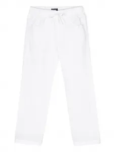 Поплиновые брюки прямого кроя Il Gufo, белый