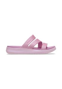Сандалии GETAWAY GLITTER STRAPPY Crocs, цвет Pink Milk