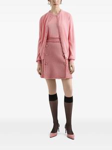 Мини-юбка с выгравированным логотипом Dolce & Gabbana, розовый