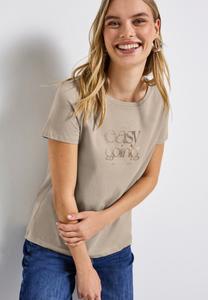 Футболка Street One Print T-shirt, Beige