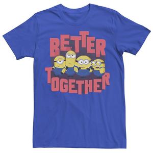 Мужская футболка Minions 2 Better Together Group Shot Licensed Character, цвет Royal