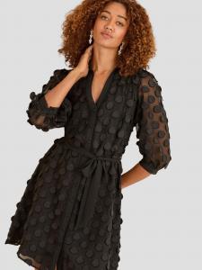 Love & roses Платье-рубашка в черном цвете