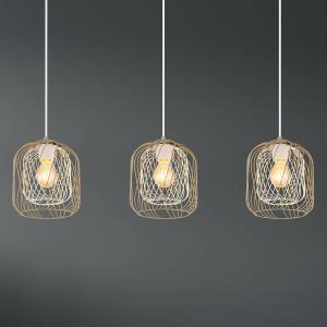 Подвесной светильник Globo Lighting Dichti Typ A, утюг - 3-х ламповый - бежевый