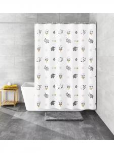 Kleine Wolke Разноцветная занавеска для душа с изображением овечек