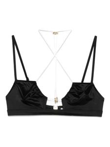 Светящийся верх бикини Maison Close, черный