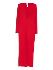 Макси-платье с V-образным вырезом Amazuìn, красный