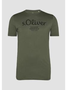 s.Oliver Футболка цвета 79D1_оливково-зеленый