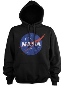 Толстовка Washed Insignia Big Tall Hoodie черного цвета Nasa