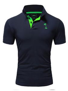 Футболка поло behype, цвет navy/green