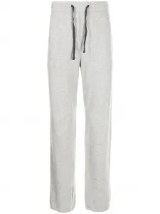 Флисовые спортивные брюки с кулиской James Perse, серый