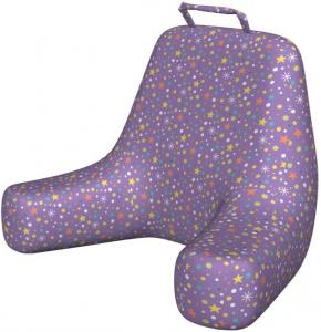 Наволочка для зимней подушки для чтения Ambesonne, с праздничным графическим рисунком в виде снежинок и звезд с крупными и мелкими точками, мягкая, без наполнителя, размер XL, разноцветная., Multicolor