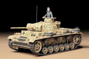 Tamiya, German Panzerkampfwagen III, Модельный комплект, 14+