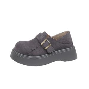 Женские легкие нескользящие низкие кеды на платформе casual SUPEREDGE, серый