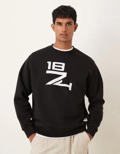 Домашняя одежда Lyle & Scott с круглым вырезом и графическим принтом в цвете «угольно-черный»