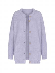 Elara Вязаный кардиган светло-фиолетового цвета