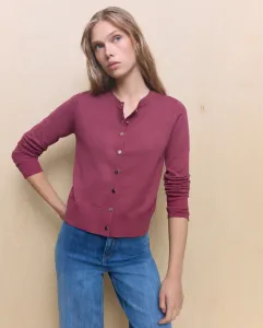 Женская куртка с воротником из трикотажа Easy Wear, темно-розовый