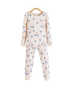 Детский пижамный комплект Berrypop облегающего кроя Babycottons, синий