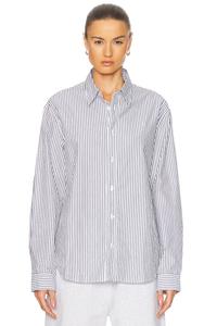 Полосатая рубашка Sunnie Acne Studios, Navy Black & White