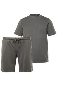 Короткая пижама JP1880, антрацит