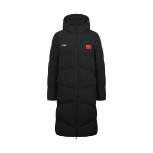 Пуховая куртка Li Ning, унисекс, черная, с капюшоном, утепленная