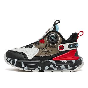 Детские кроссовки для бега с защитой от скольжения и истиранию HOBIBEAR, черный/красный