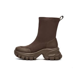 DAPHNE Женские черно-хаки замшевые ботильоны, цвет Khaki