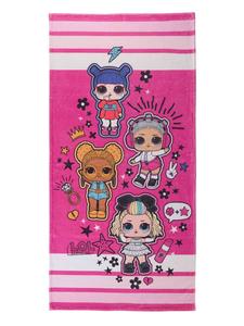 Onomato! Пляжное полотенце LOL Surprise! 70 x 140 см, розовое