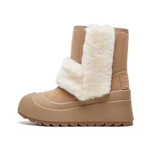 Женские зимние ботинки 17,5 см, устойчивые к истиранию и увеличивающие рост CHERYKALLY, Camel