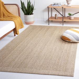 Ковер SAFAVIEH, 153 x 244 см, Palm Beach Collection, Desert Sand, дизайн Sisal & Jute, идеально для помещений с высокой проходимостью в гостиной, спальне (PAB322A)