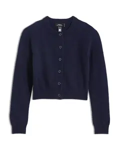 Вязаный кашемировый кардиган Aqua для девочек, подростковый размер - эксклюзив. Aqua, синий