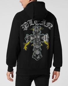 Толстовка с капюшоном Gothic Plein Philipp Plein, черный
