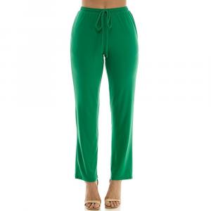 Женские классические брюки с завязками Nina Leonard, цвет Bright Green