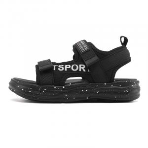 Детские сандалии с противоскользящей амортизацией, износостойкие, дышащие, легкие. LEMONKID, черный