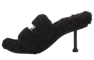 Женские шлепанцы с мехом Balenciaga